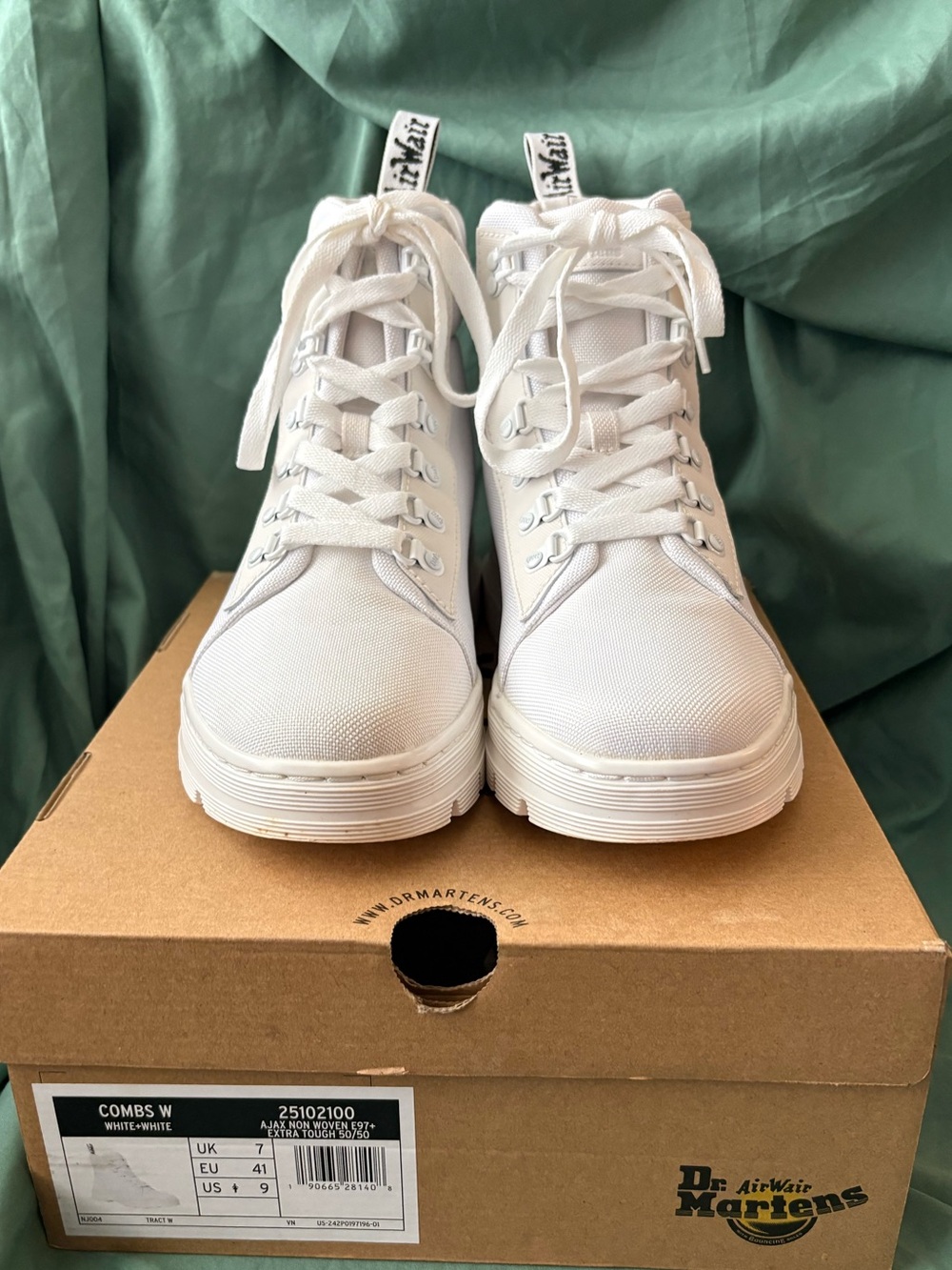 Dr. Martens Combs W Poly Casual Utility Boots in White